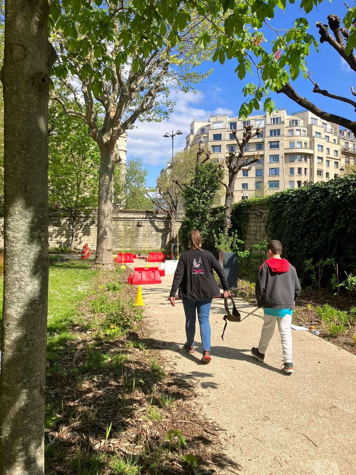 Simulation du déplacement au harnais