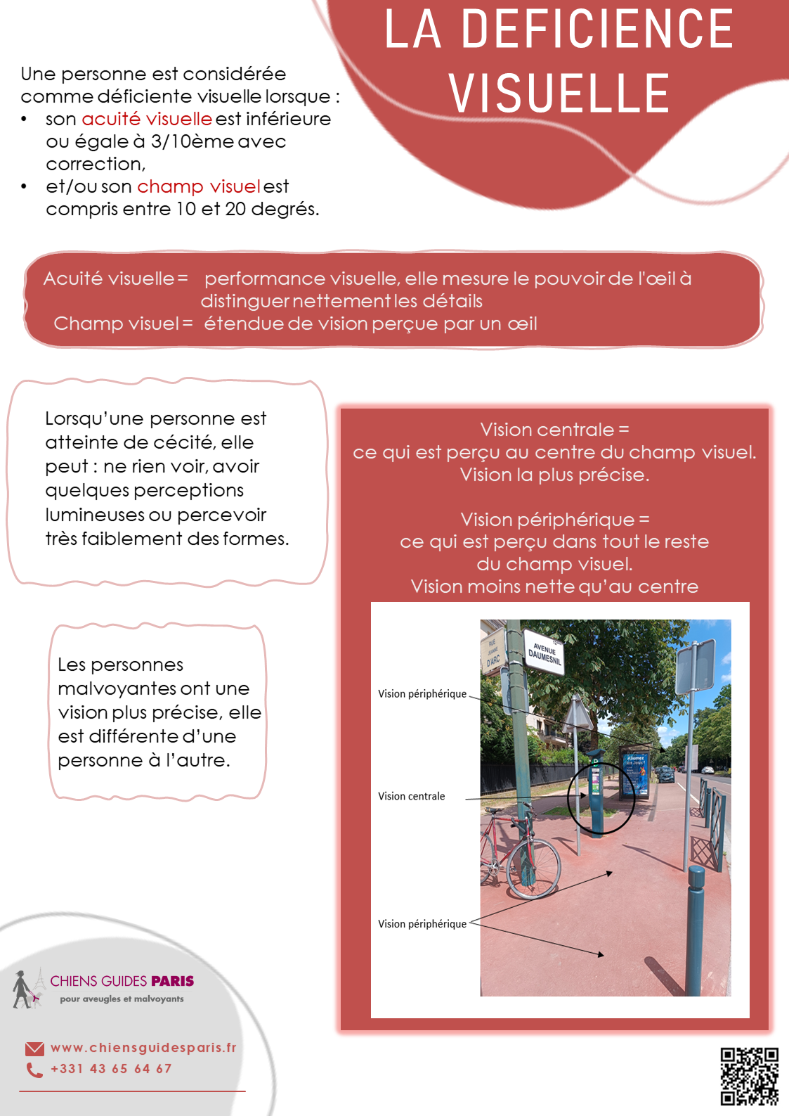 Description de la déficience visuelle