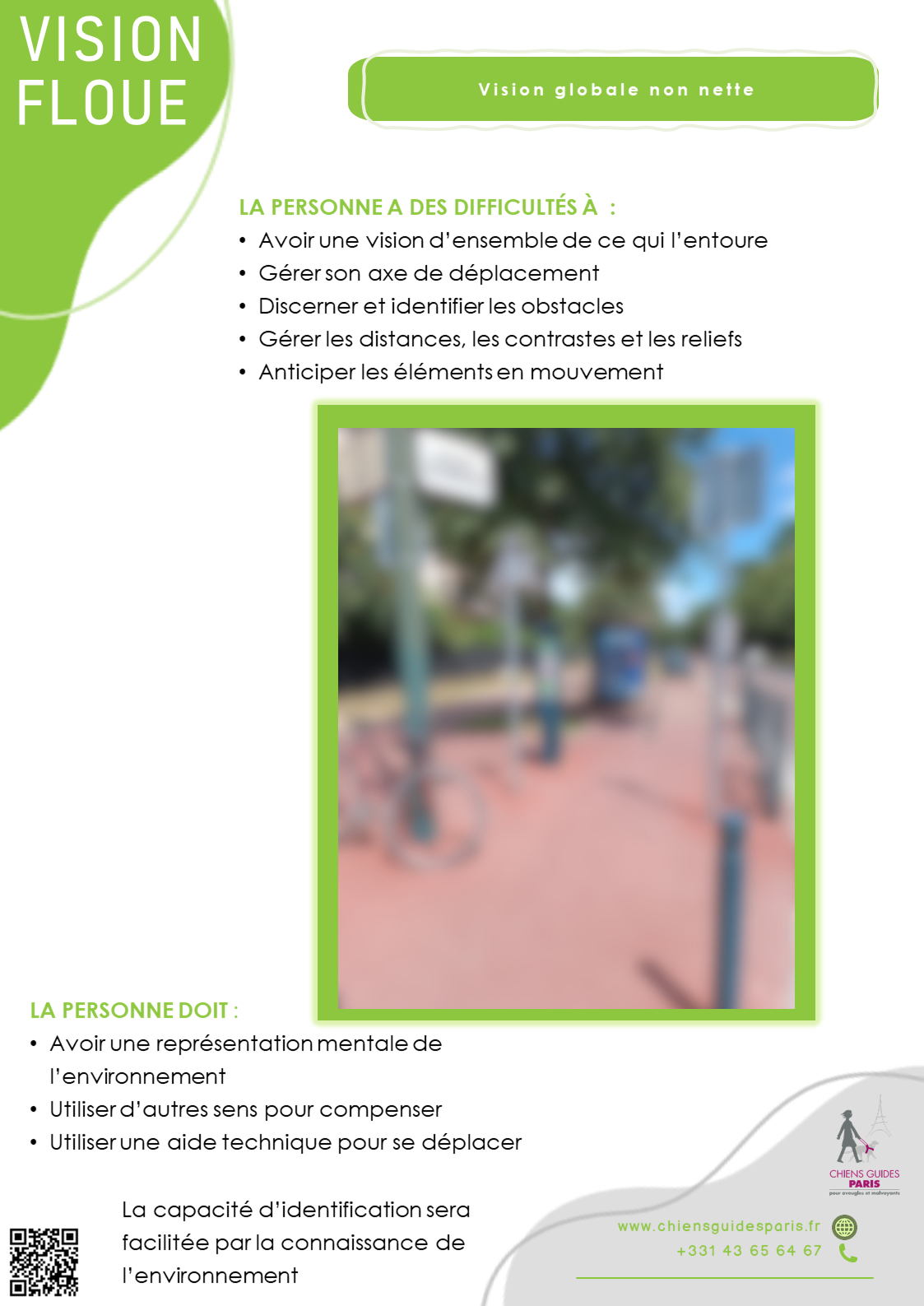 Description de la vision floue