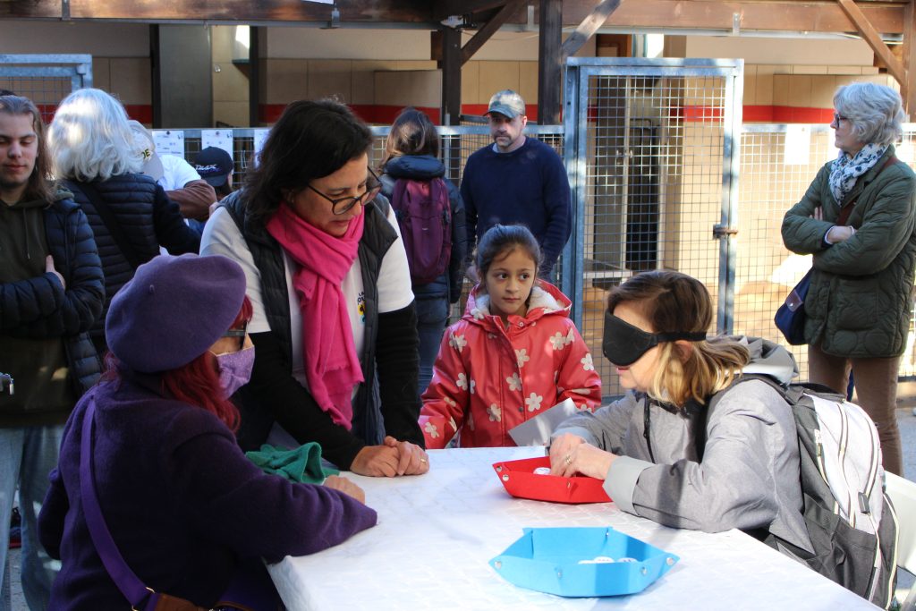 Photo du stand jeu tactile lors de la JPO